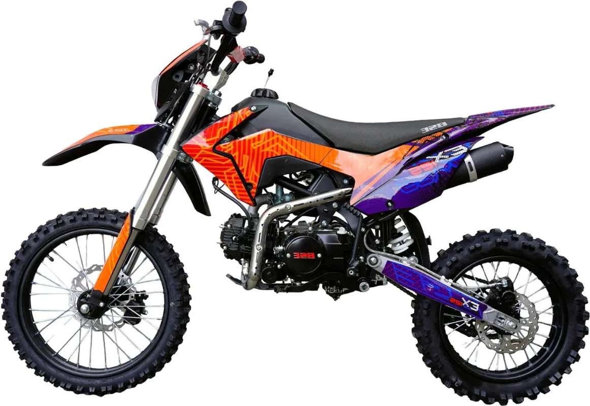 Питбайк BSE EX Blue Orange Ant 17/14